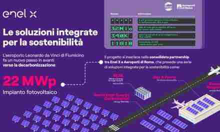 Enel X e Aereoporti di Roma, all’aeroporto di Fiumicino il più grande impianto di fotovoltaico in autoconsumo d’Europa